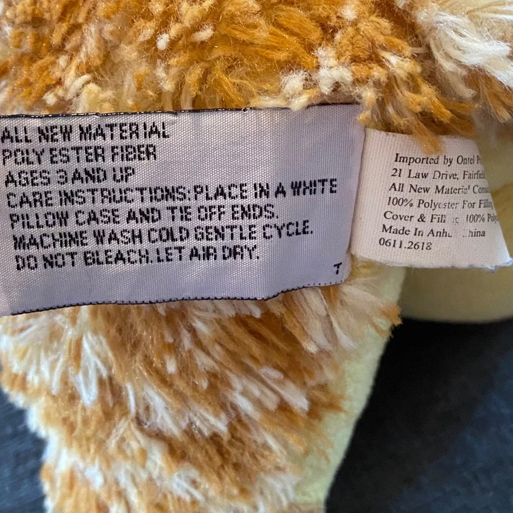 Pillow Pets Pee-Wees Giraffe Plush Small 13 inch Tan Yellow Excellent Condition